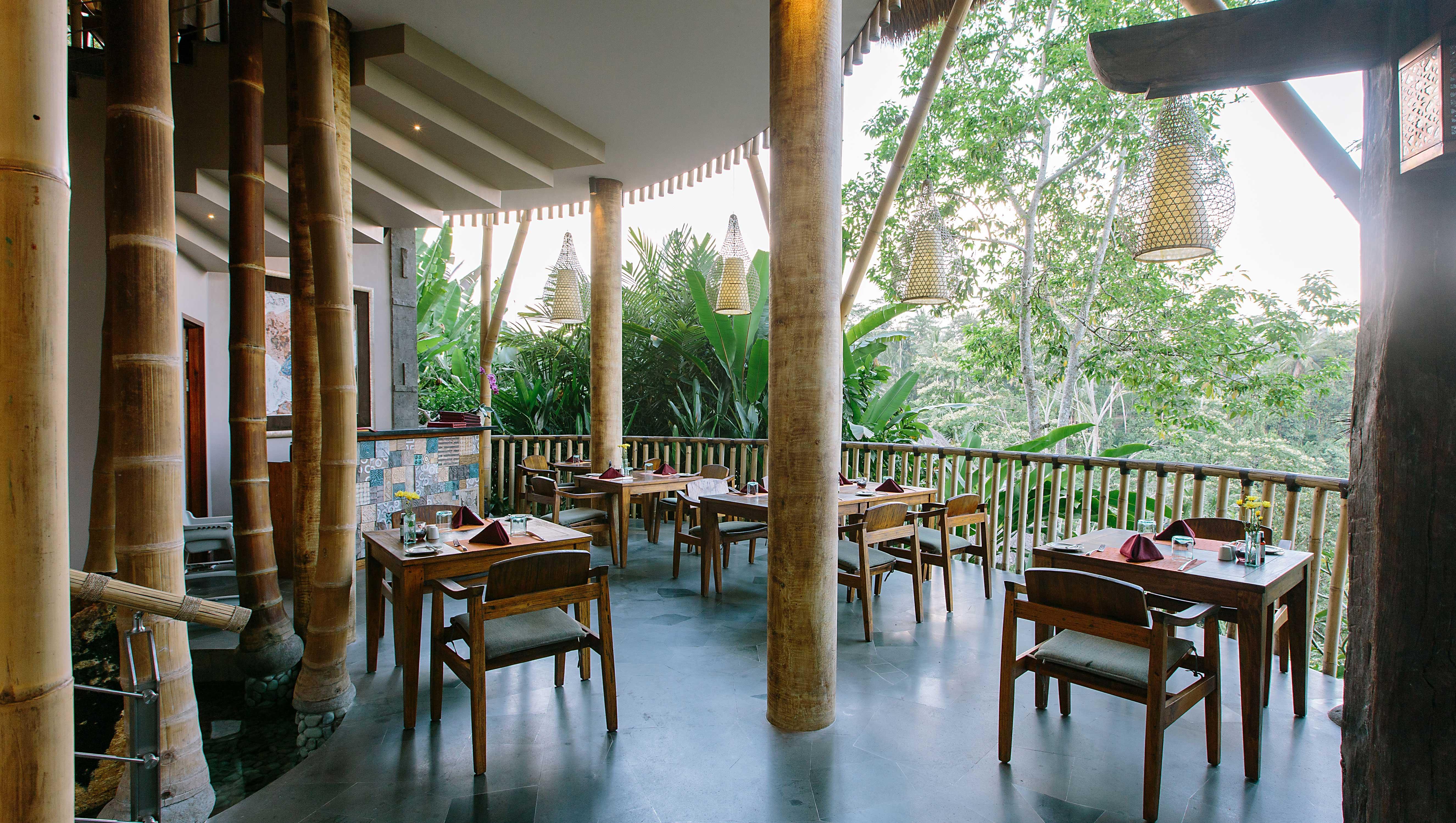 Tejaprana Resort & Spa Ubud  Ngoại thất bức ảnh The restaurant at the resort